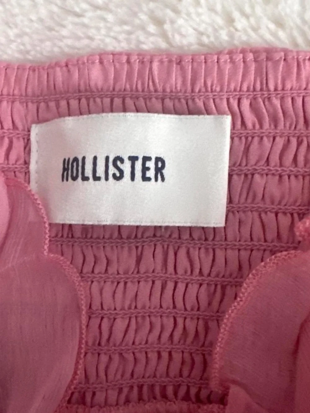Hollister Pink Smocked Chiffon Camisole